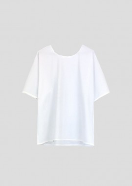 BARBARA ALAN - BARBARA ALAN Ανδρικό Λευκό Recycled Techno Boxy T-Shrt/White