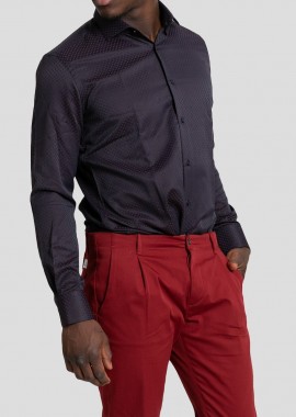 MIRCAM - MIRCAM Ανδρικό Patterned Jacquard Shirt