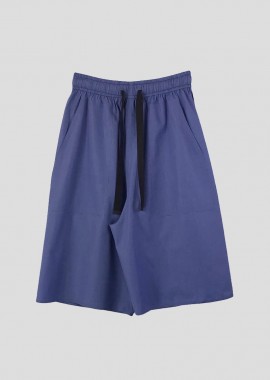 BARBARA ALAN - BARBARA ALAN Ανδρικό Μωβ Drawstring Waist Shorts