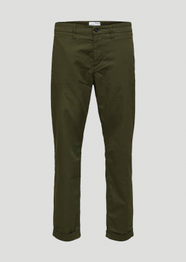 SELECTED HOMME - SELECTED HOMME Ανδρικό Χακί Organic Cotton Trousers