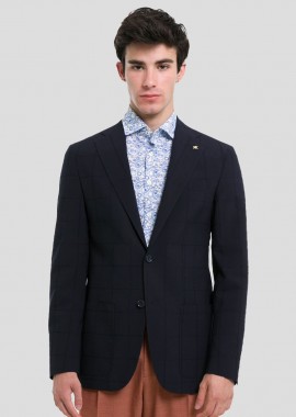 CORNELIANI Ανδρικό Μαύρο Virgin Wool Blazer