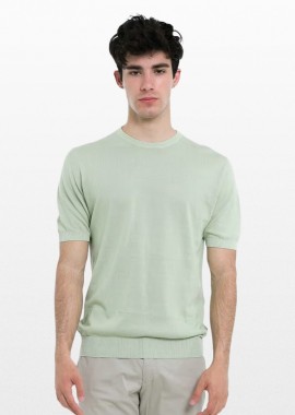 +39MASQ - +39MASQ Ανδρικό Πράσινο Crew Neck Cotton T-Shirt/Green