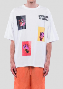 MIRA - MIRA Ανδρικό Λευκό Over Eyes White T-Shirt