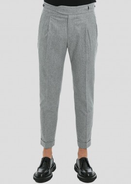 BERWICH - BERWICH Ανδρικό Γκρι Retro Elax Grey Trousers
