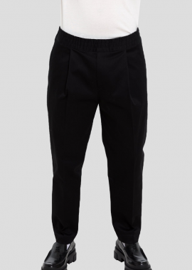 BRIGLIA - BRIGLIA Ανδρικό Μαύρο Fit Trousers In Black