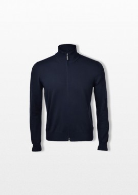 GRAN SASSO - GRAN SASSO Ανδρικό Μπλε Double Slider Zip Cardigan