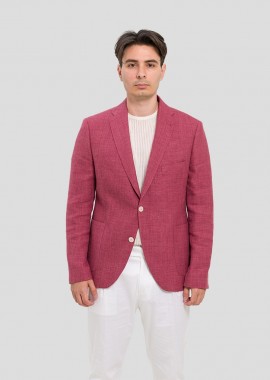 IVERGANO Ανδρικό Ροζ Double Button Suit