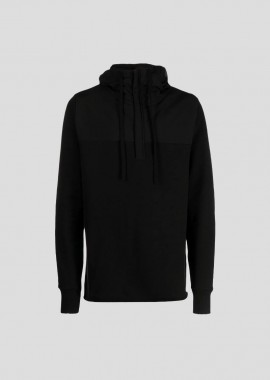 THOM KROM - THOM KROM Ανδρικό Μαύρο M S 160 Black Hoodie