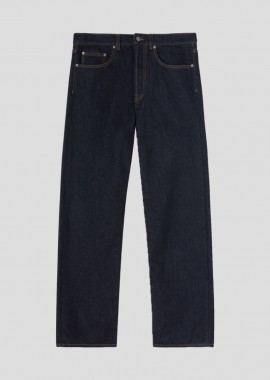 PALM ANGELS - PALM ANGELS Ανδρικό Μπλε Logo Raw Wash Loose Denim Pants