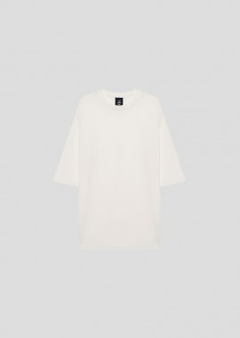 THOM KROM - THOM KROM Ανδρικό Μπεζ Classic Black T-shirt