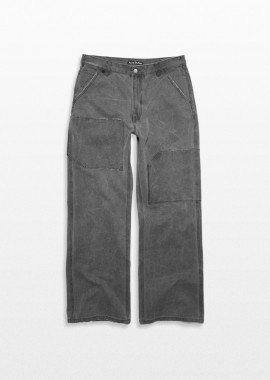 ACNE STUDIOS Ανδρικό Γκρι Patch Canvas Trousers