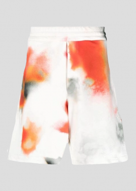 ALEXANDER MCQUEEN - ALEXANDER MCQUEEN Ανδρικό Λευκό Flower Shorts