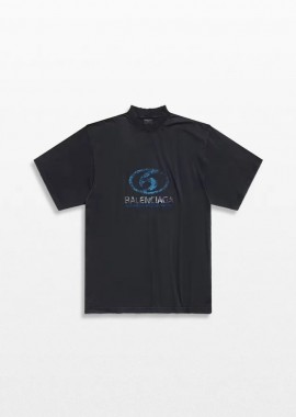 BALENCIAGA Ανδρικό Μαύρο Surfer T-Shirt
