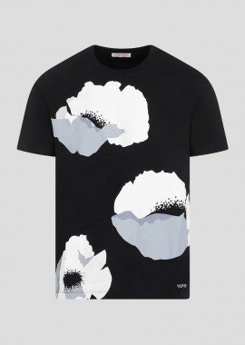 VALENTINO GARAVANI Ανδρικό Μαύρο Black Cotton T-Shirt