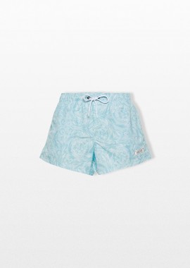 VERSACE Ανδρικό Μπλε Baroque Print Swim Short