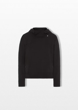 STONE ISLAND Ανδρικό Μαύρο Black Paneled Hoodie In Black