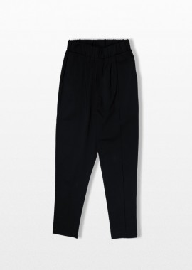 MONK Ανδρικό Μαύρο Εlastic Waist Trousers