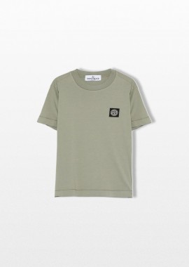 STONE ISLAND Ανδρικό Cotton T-shirt In Green