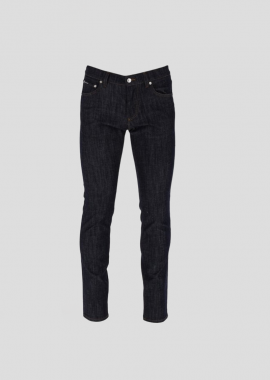 DOLCE&GABBANA - DOLCE&GABBANA Ανδρικό Μπλε Stretch Skinny Jeans With Patch