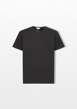 ALEXANDER MCQUEEN Ανδρικό ΜΑΥΡΟ Pinstripe Back Hybrid T-Shirt