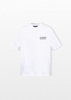 AMIRI Ανδρικό Λευκό Bones Stacked Cotton T-shirt