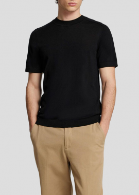 SELECTED HOMME - SELECTED HOMME Ανδρικό Μαύρο Merino Wool T-shirt