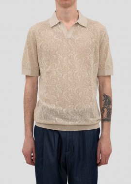 DRYKORN - DRYKORN Ανδρικό Καφέ Knitted Polo In Mercerised Cotton