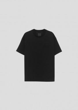 GIVENCHY Ανδρικό Μαύρο Logo-embossed T-shirt
