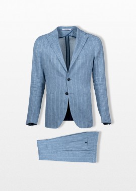 TAGLIATORE - TAGLIATORE Ανδρικό Μπλε Two-Piece Tailored Suit