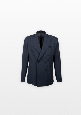 TAGLIATORE - TAGLIATORE Ανδρικό Μπλε Double-Breasted Blazer
