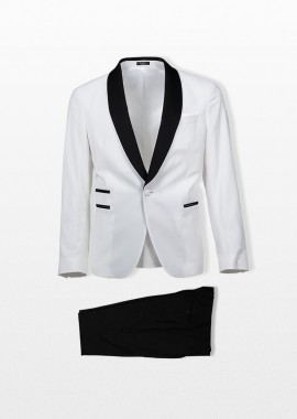 BRERAS - BRERAS Ανδρικό Λευκό Suit in White/Black