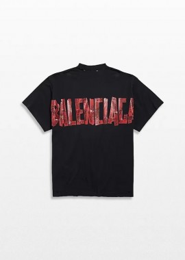 BALENCIAGA Ανδρικό Μαύρο Oversized T-Shirt