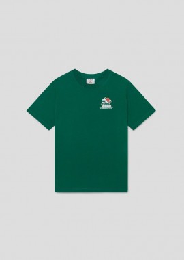 CASABLANCA - CASABLANCA Ανδρικό Πράσινο Montagne Ondulèe T-Shirt