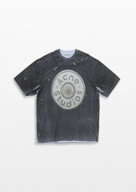 ACNE STUDIOS Ανδρικό Μαύρο Logo T-Shirt