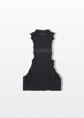 BALENCIAGA Ανδρικό Μαύρο Standard Ripped Tank Top