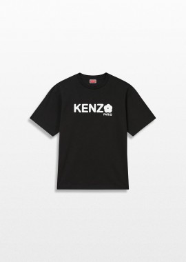 KENZO - KENZO Ανδρικό Μαύρο Boke Flower 2.0 Oversized T-Shirt
