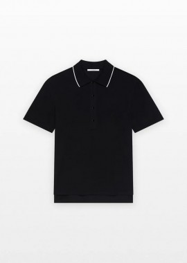 GIVENCHY - GIVENCHY Ανδρικό Μαύρο Embroidered T-shirt Polo In Black