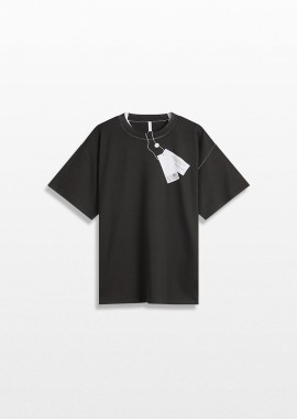 MM6 MAISON MARGIELA Ανδρικό Μαύρο Trompe L'oeil T-Shirt