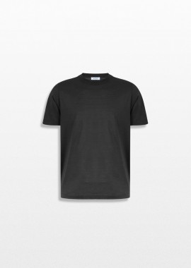 GRAN SASSO - GRAN SASSO Ανδρικό Μαύρο Round Neck T-Shirt