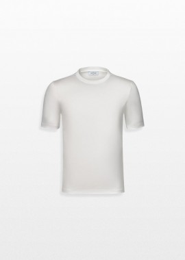 GRAN SASSO - GRAN SASSO Ανδρικό Λευκό Round Neck T-Shirt
