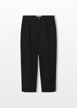 AMI PARIS Ανδρικό Μαύρο Carrot Trousers