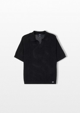 REPRESENT - REPRESENT Ανδρικό Μαύρο Knitted T-Shirt