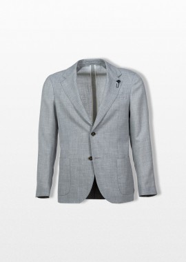 LARDINI - LARDINI Ανδρικό Γκρι Roma Blazer