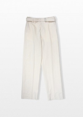 LARDINI - LARDINI Ανδρικό Λευκό Regular Fit Trousers