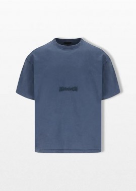 BALENCIAGA - BALENCIAGA Ανδρικό Μπλε Twisted T-Shirt