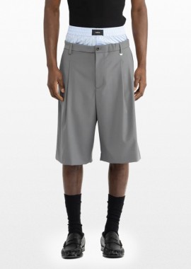 I'M BRIAN Ανδρικό Γκρι Oversized Bermuda Shorts