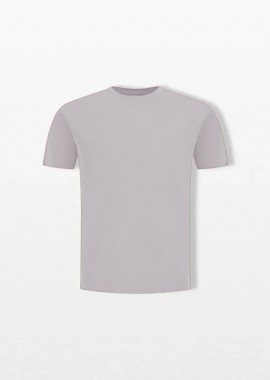 HERNO - HERNO Ανδρικό Γκρι Jersey Knit Effect T-Shirt