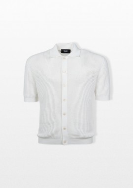 +39MASQ - +39MASQ Ανδρικό Λευκό Short Sleeved Polo T-Shirt