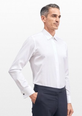 XACUS Ανδρικό Λευκό Tuxedo Shirt