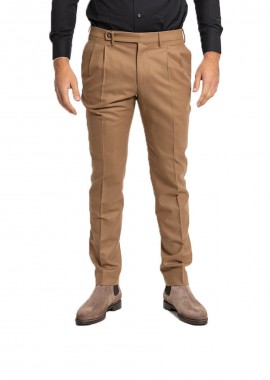 BERWICH Ανδρικό Καφέ Raffi Tailored Trousers/Camel